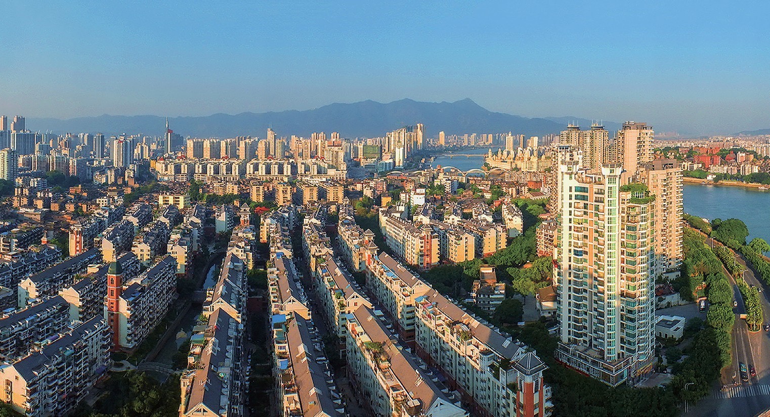 2018年，福州市臺江區(qū)蒼霞新城，高樓拔地而起，舊貌換新顏。